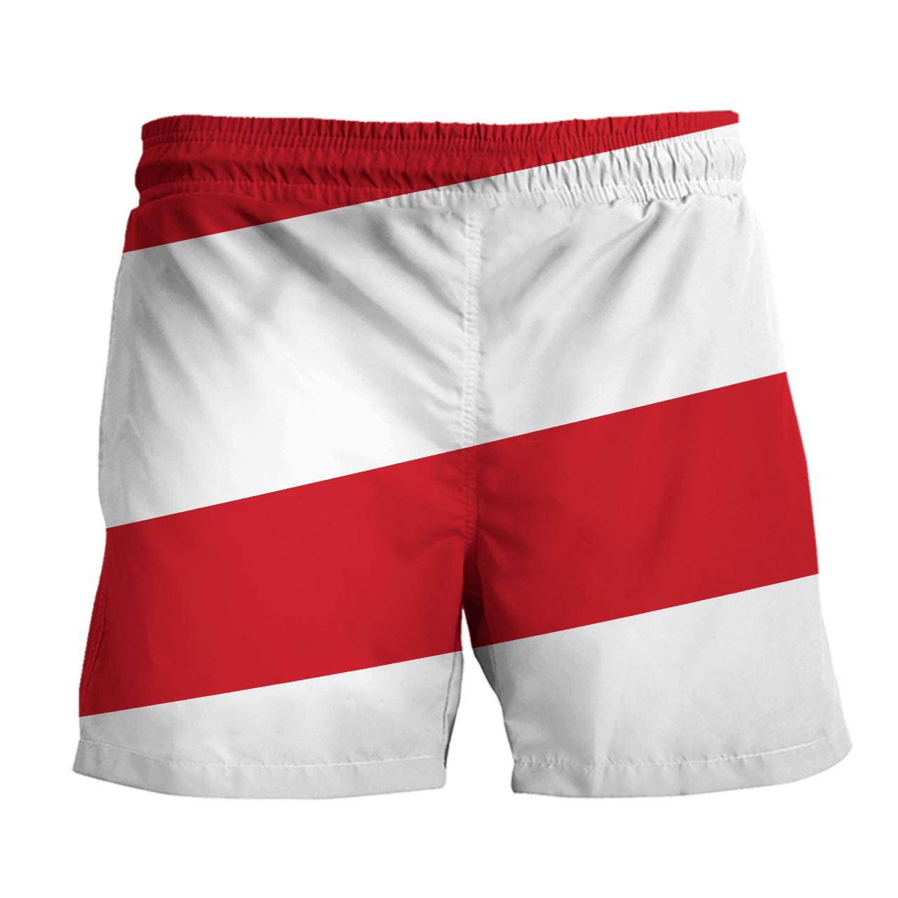 Puerto Rico Red And White - 3D Hawaiian Men's - NA93