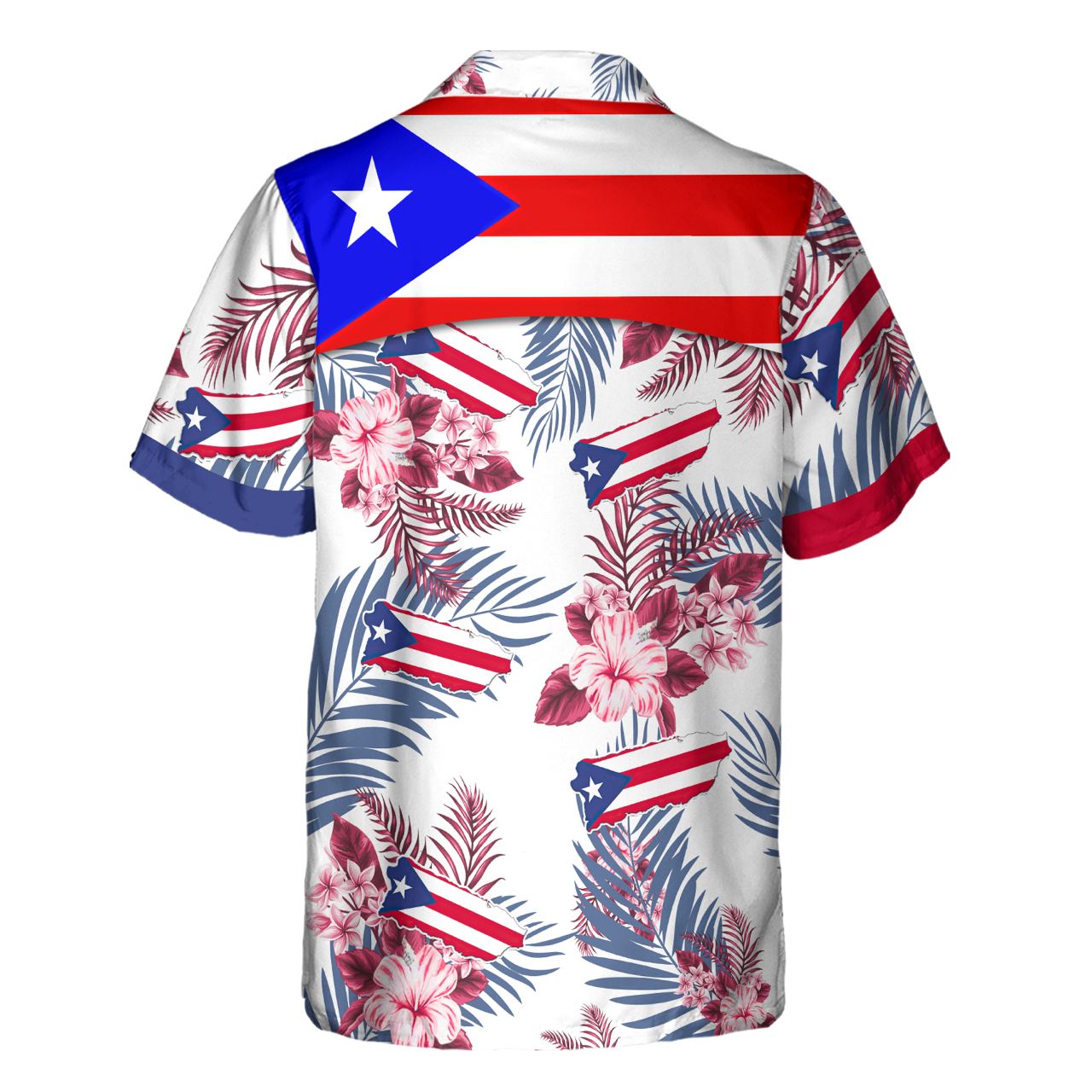 Flag Puerto Rico - 3D Hawaiian Men's - NA93