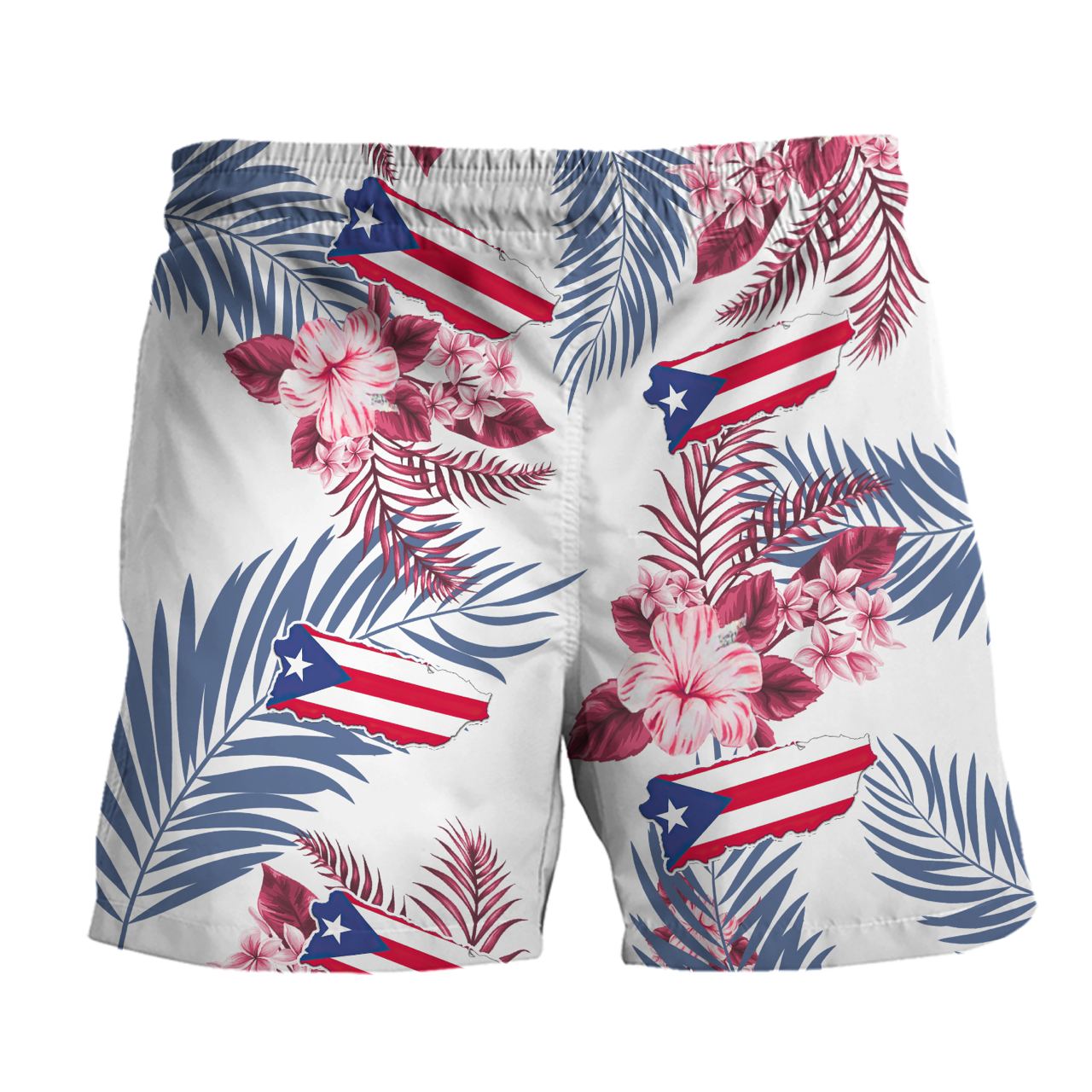 Flag Puerto Rico - 3D Hawaiian Men's - NA93