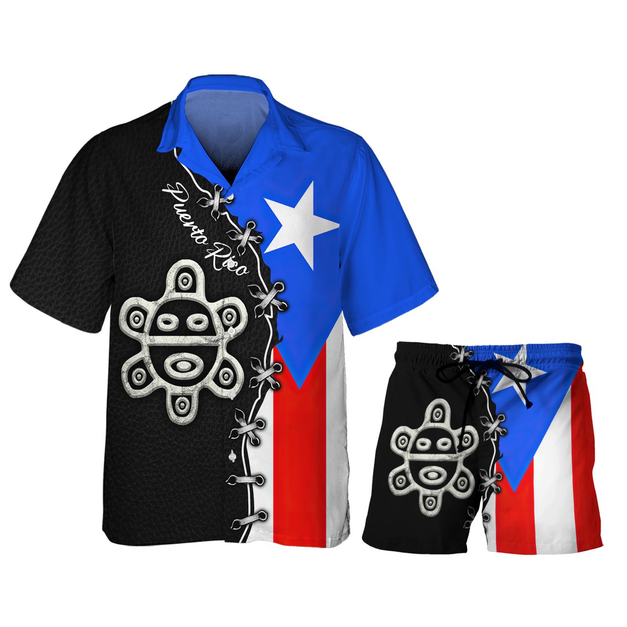 Sun Puerto Rico - 3D Hawaiian Men's - NA93