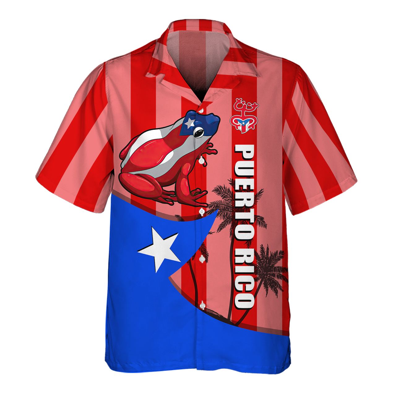 Vintage Puerto Rico - 3D Hawaiian Men's - NA93