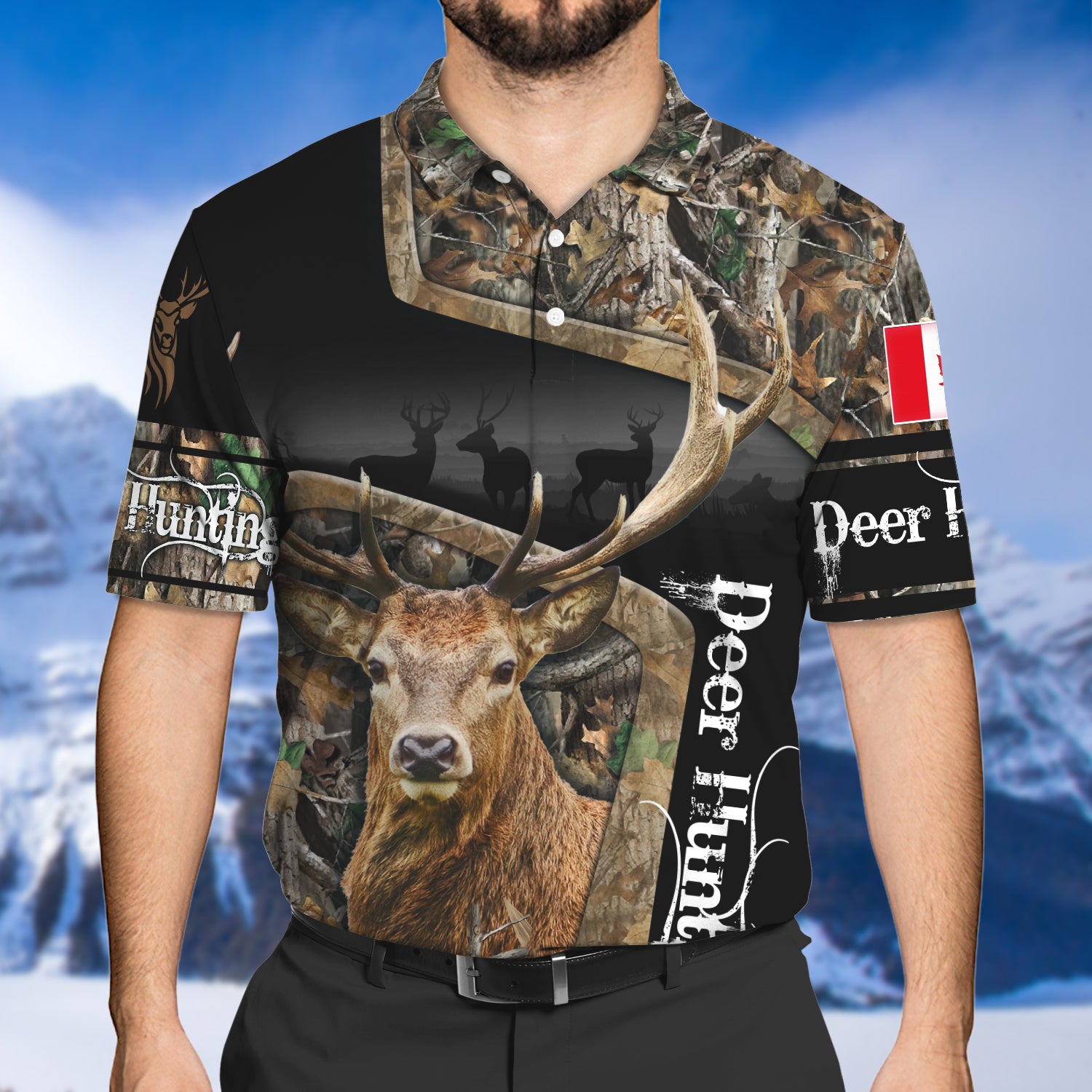 Canada Deer Hunting 3D Shirts For Men and Women Version 2 - NTQ