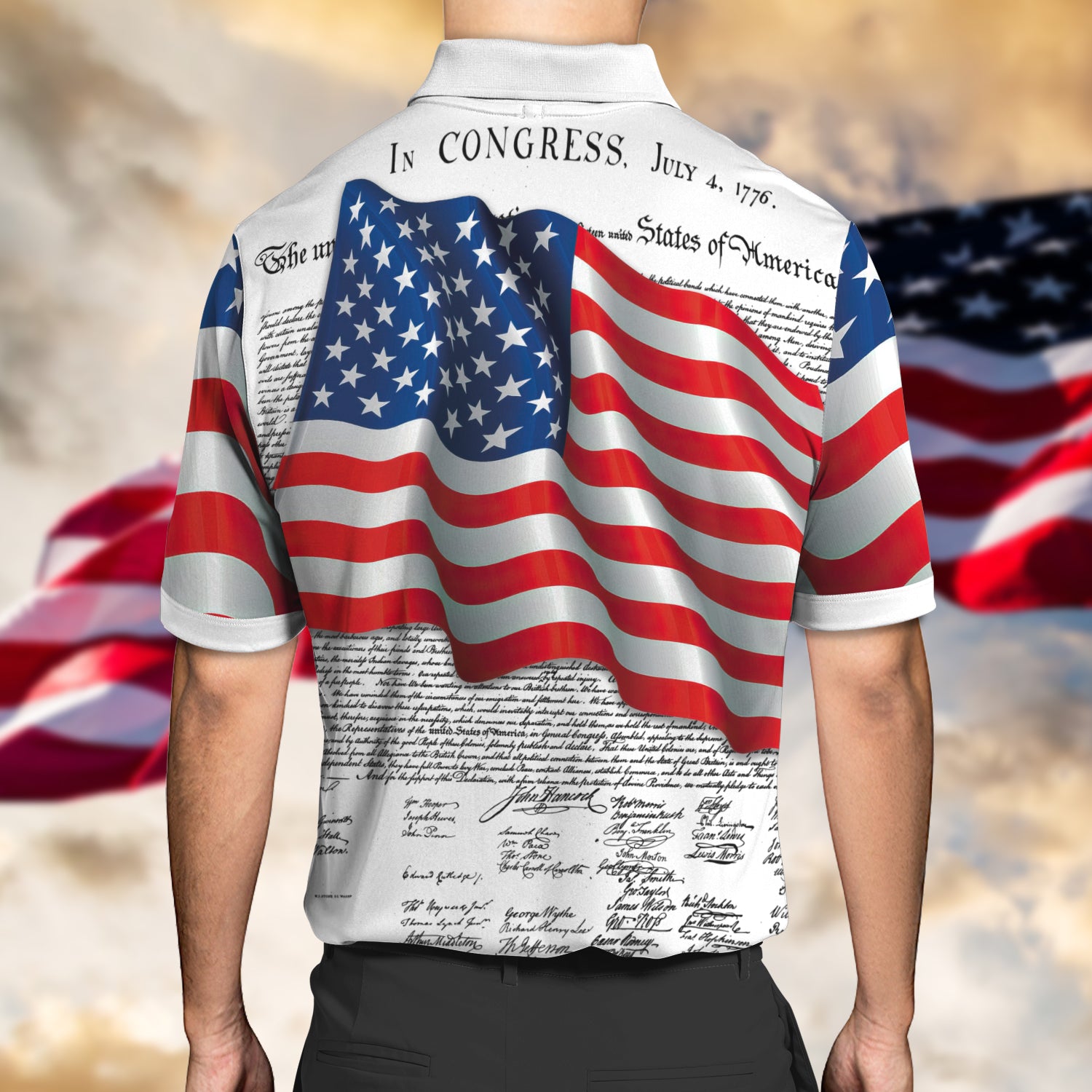 Happy 4th Of July 3D Polo Shirt