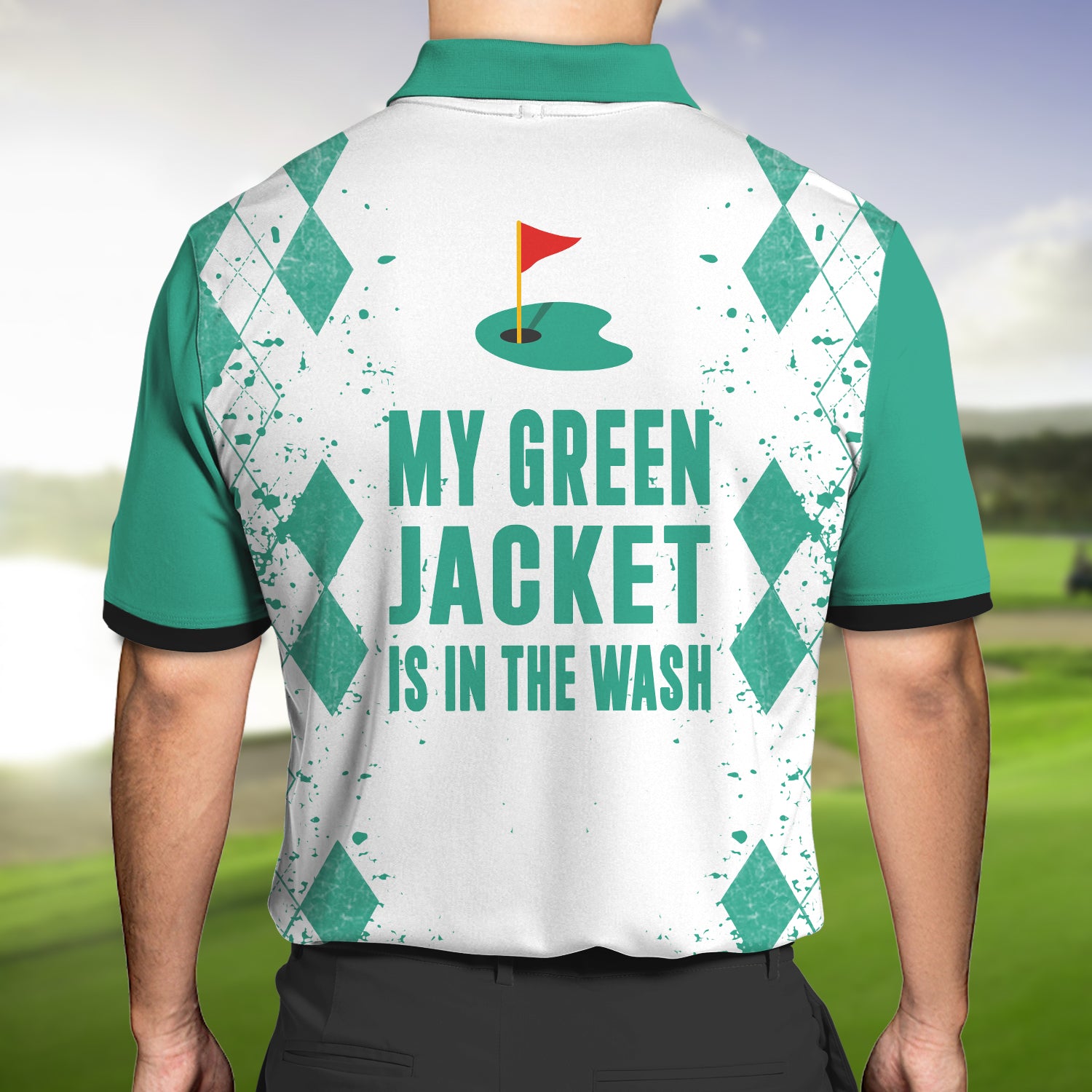 Golf Player 004 - Personalized Name 3D Polo Shirt - NBTT