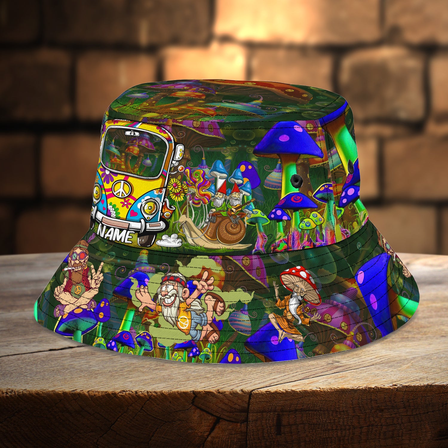 Custom Bucket Hat  - Hippie - TTD97-159
