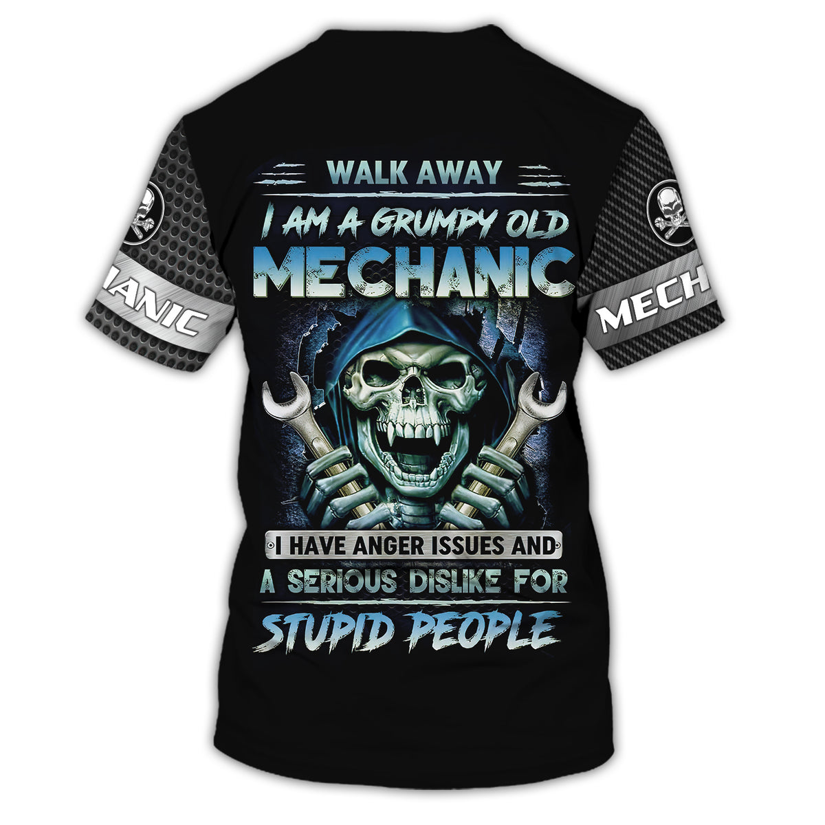 Grumpy Old Mechanic 3D Shirts Personalized Name – Trends Personalized