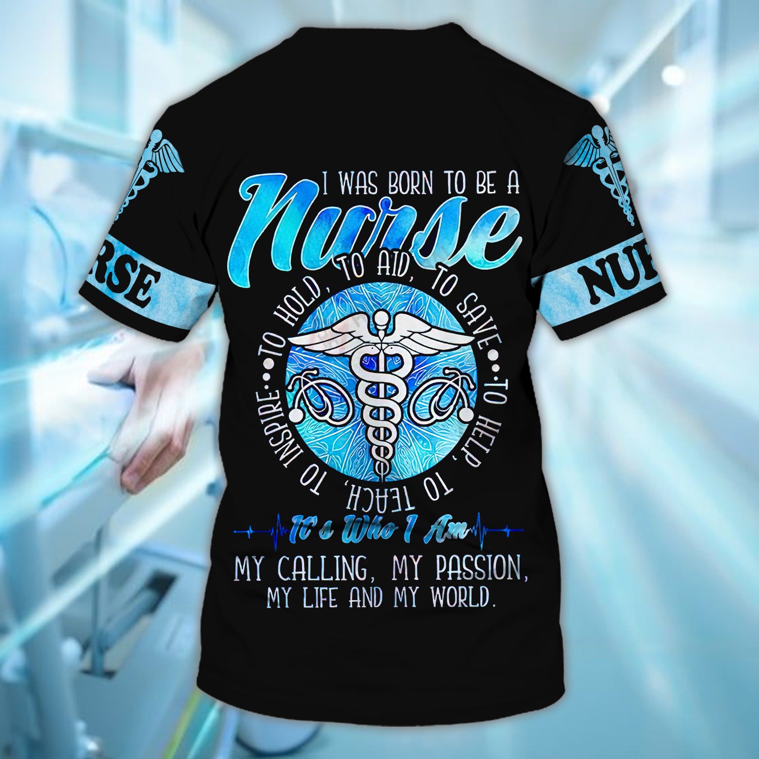 To be a Nurse- Personalized Name 3D Tshirt - HN95