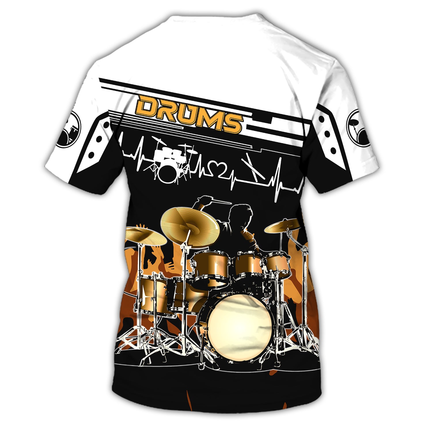 Drums, Drummer, Personalized Name 3D Tshirt 10, RINC98