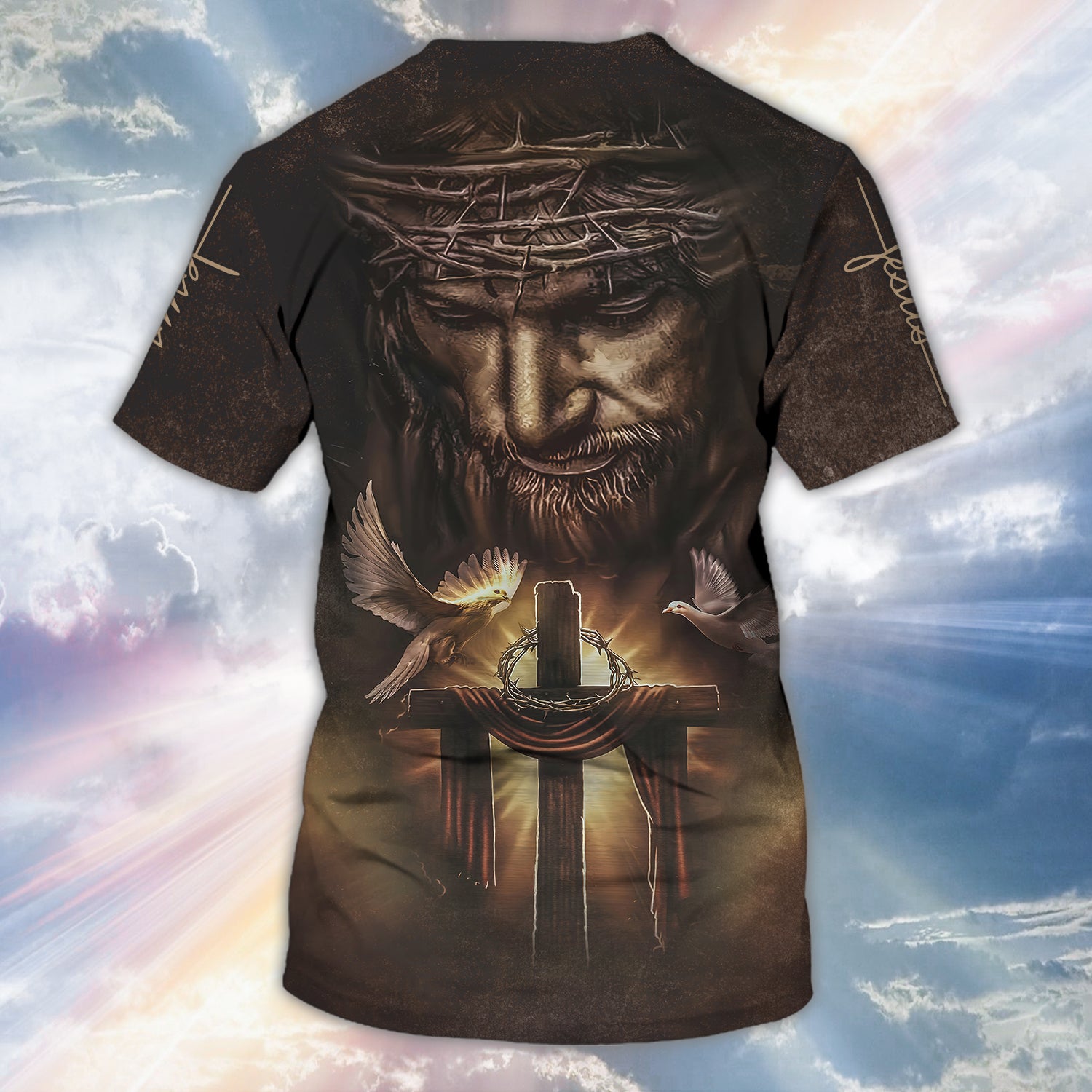 Jesus 3d full print shirt gift for christian 1857 htv