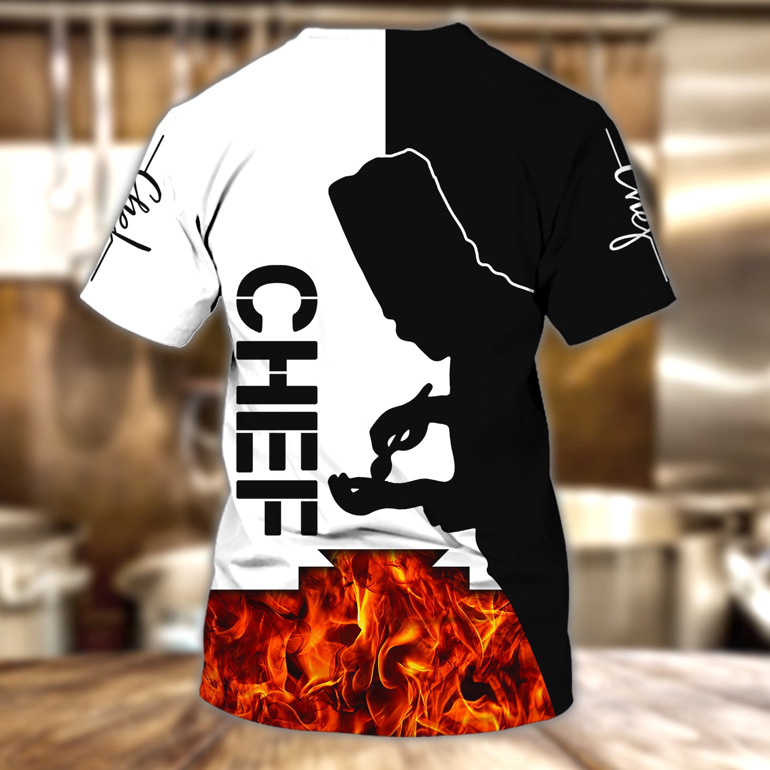 CHEF - Personalized Name 3D Tshirt 99 - HTA