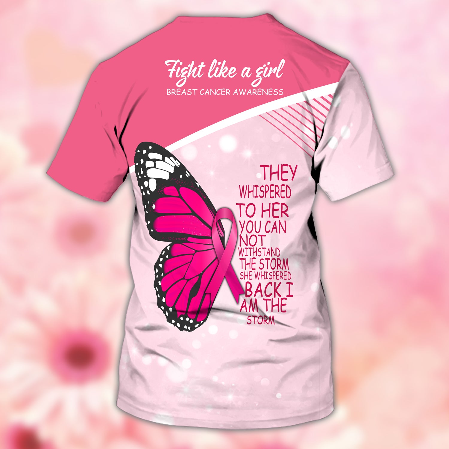 Fight Like A Girl  - Personalized Name 3D Tshirt - Urt96
