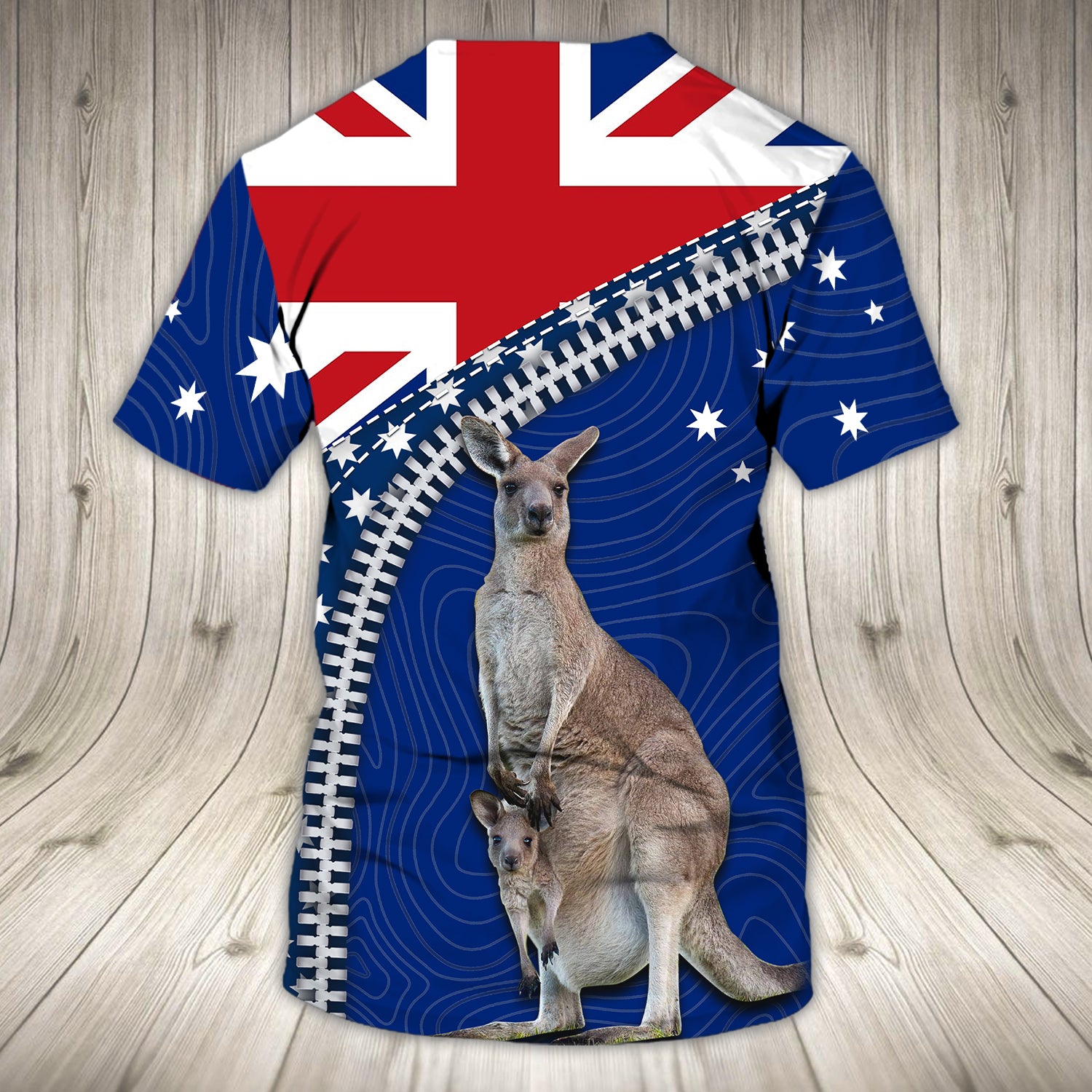 Kangaroo, Happy Australia Day - 3D Tshirt - Tad 318