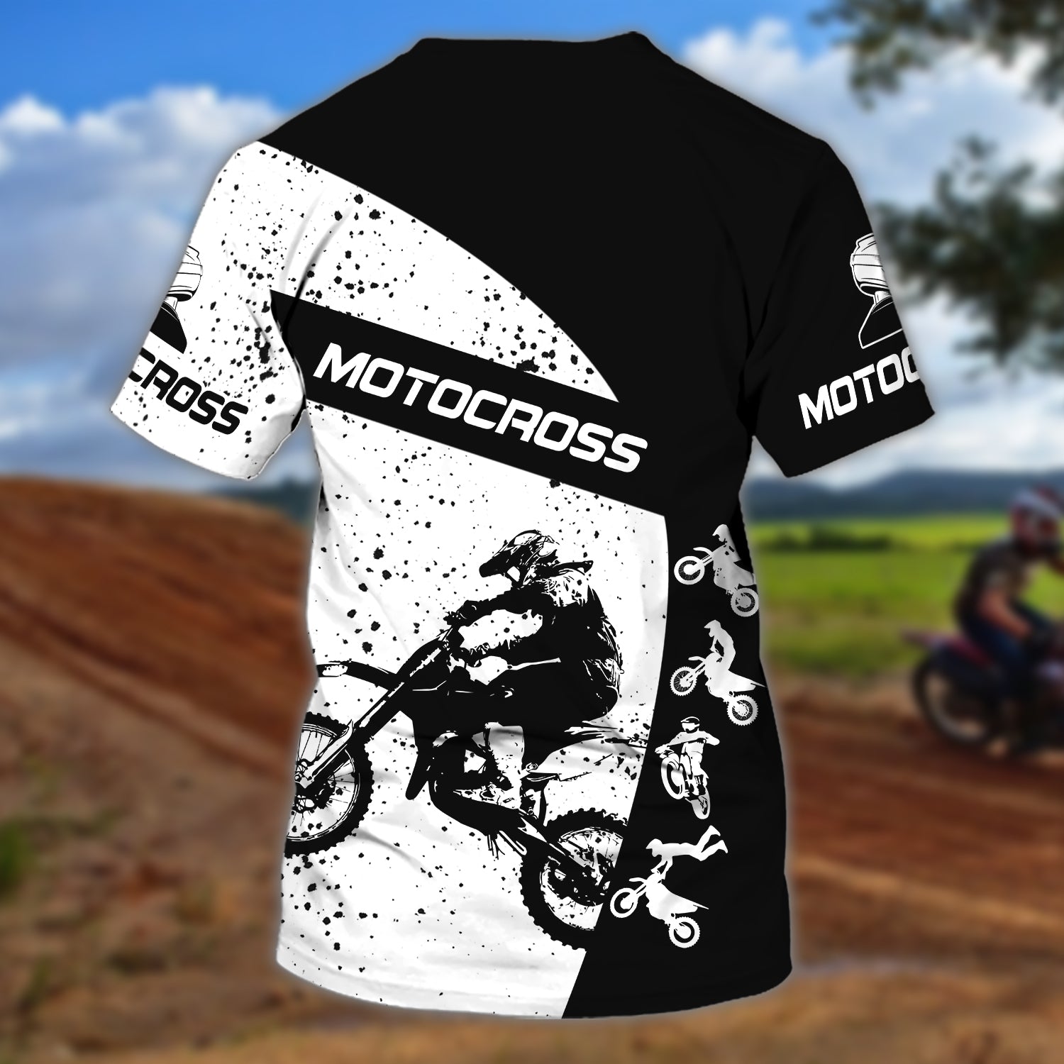 Motocross - Personalized Name 3D Tshirt - MITRU