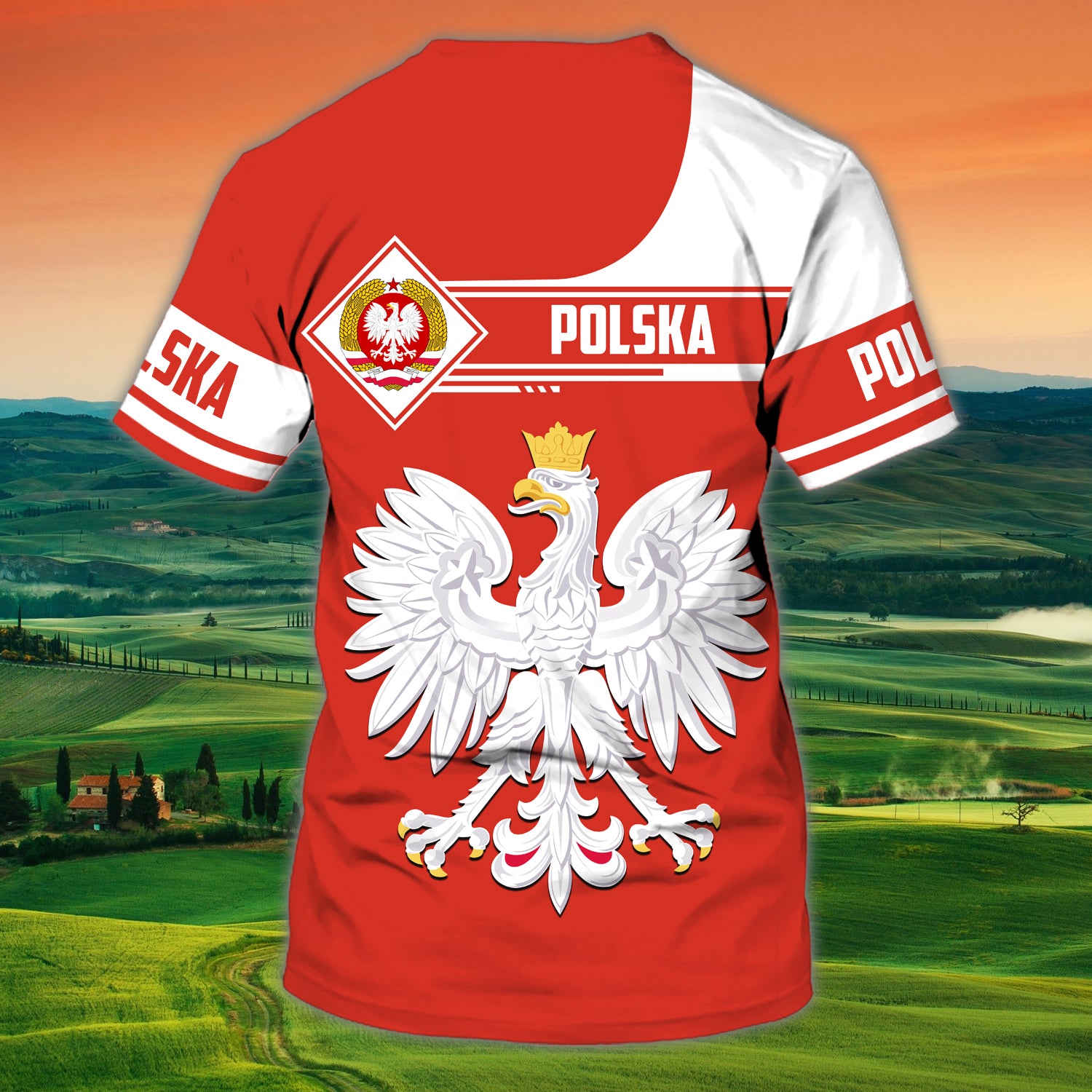 Polska - Personalized Name 3D T Shirt - CV98