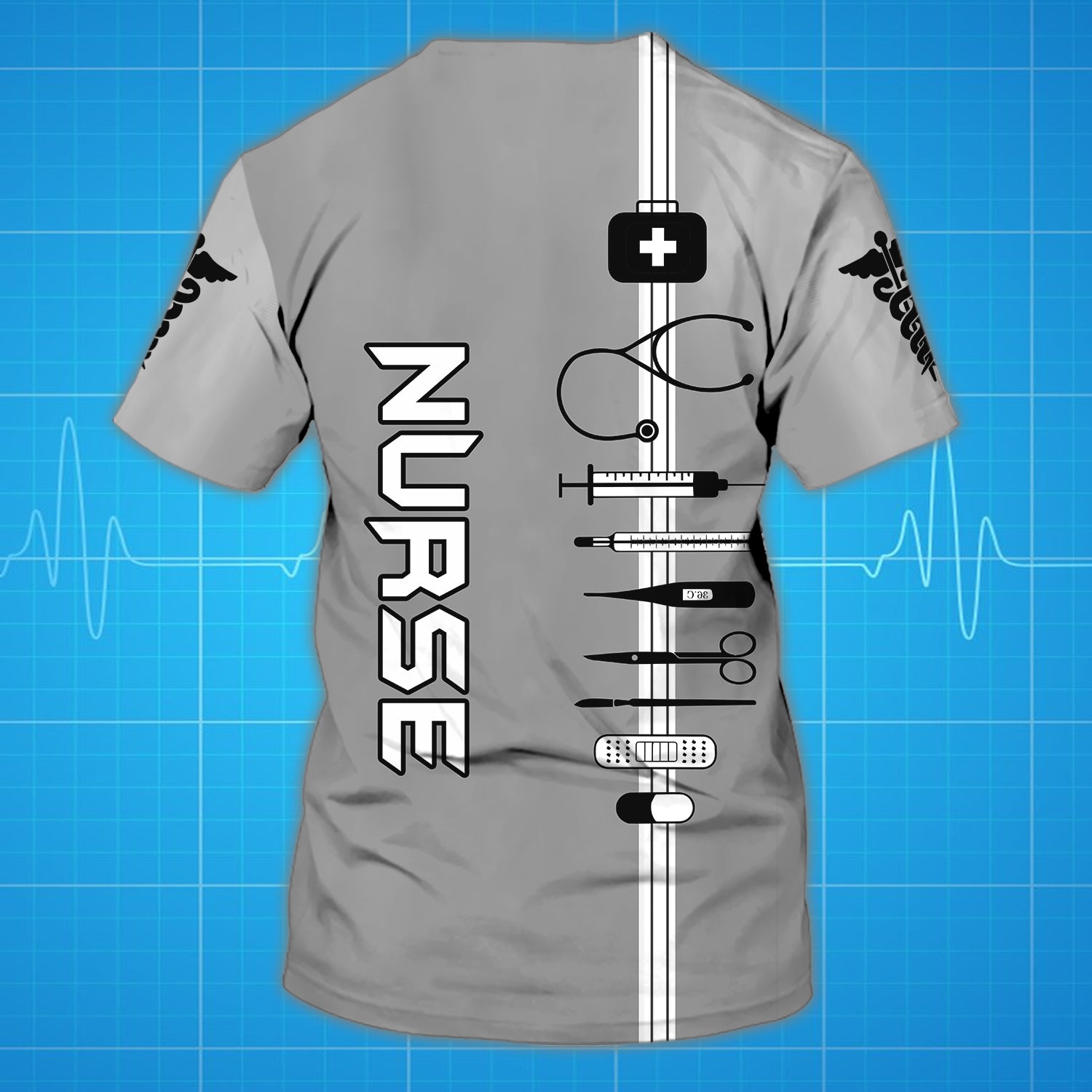 Nurse, Personalized Name 3D Tshirt