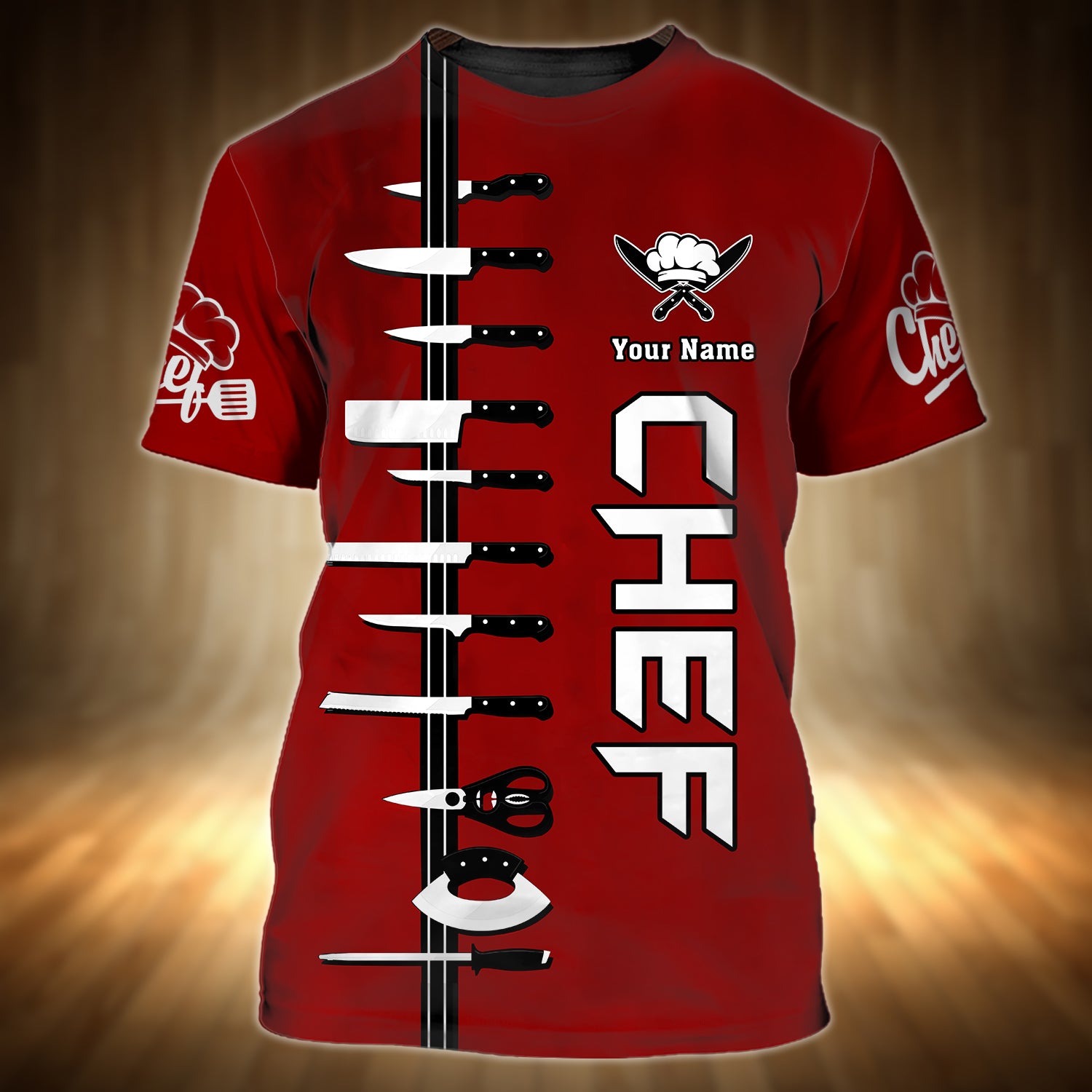 CHEF - Personalized Name 3D Tshirt10 - RINC98