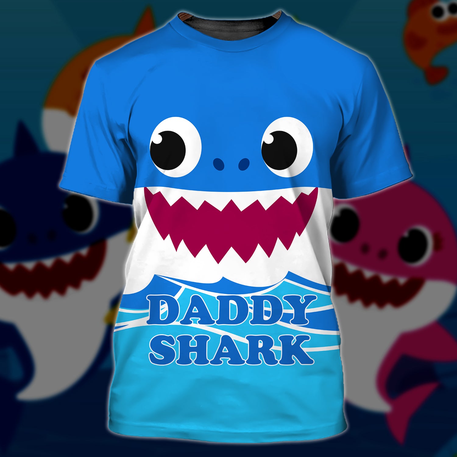 Daddy Shark Doo Doo Doo , 3D Full Print 01.1, NBTT