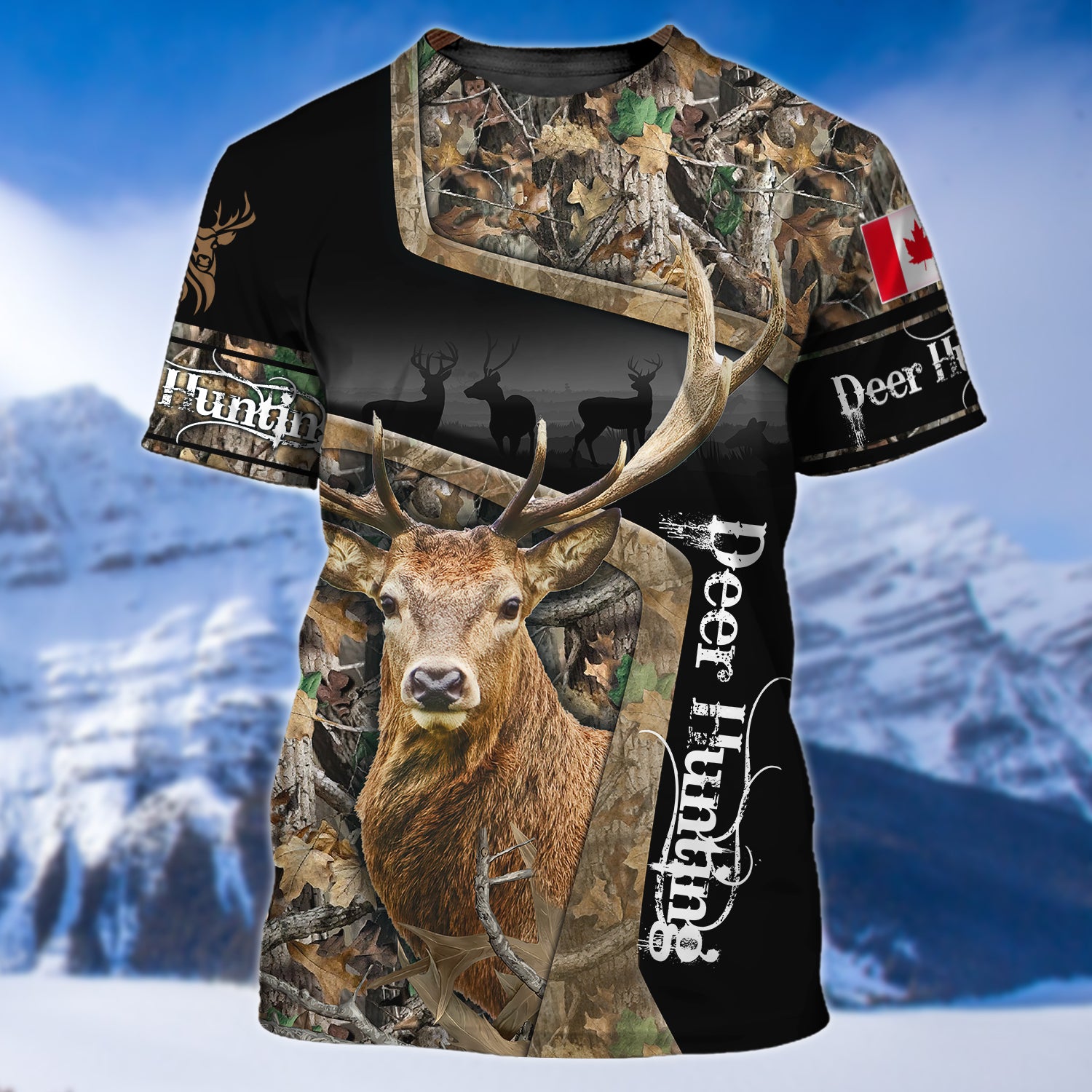 Canada Deer Hunting 3D Shirts For Men and Women Version 2 - NTQ