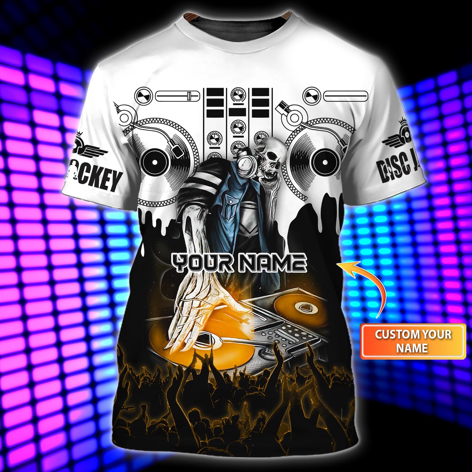 DJ 4 - Personalized Name 3D Tshirt