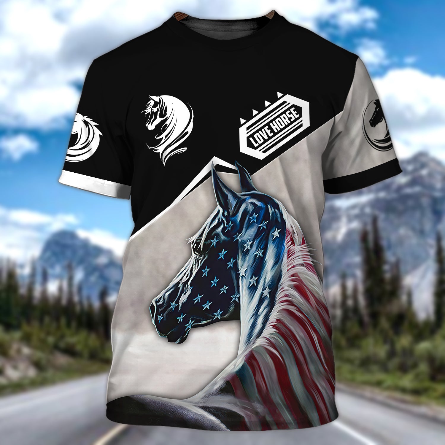 American Horse - Personalized 3D Tshirt - HTA